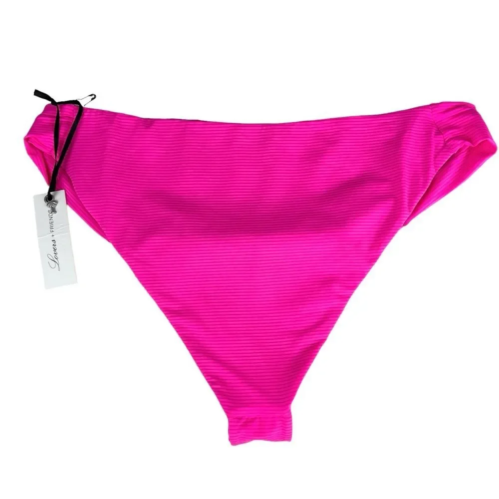 NWT Lovers + Friends Bikini Bottom Pink L - Picture 3 of 9